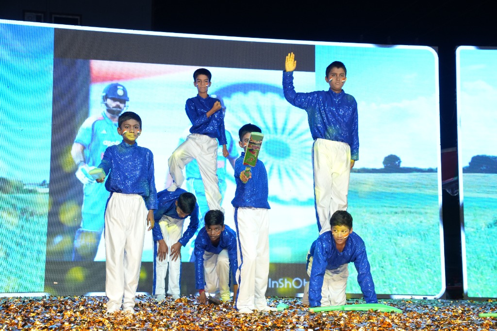 Patriotic Performance on Stage